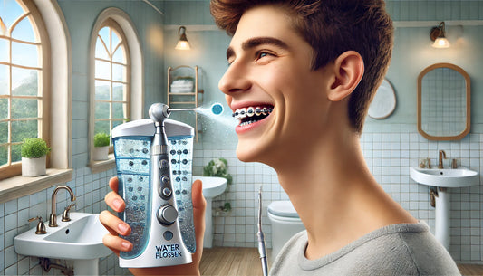 Water flosser for braces