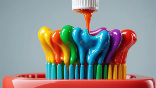 Toothpaste with Artificial Colors and Flavors
